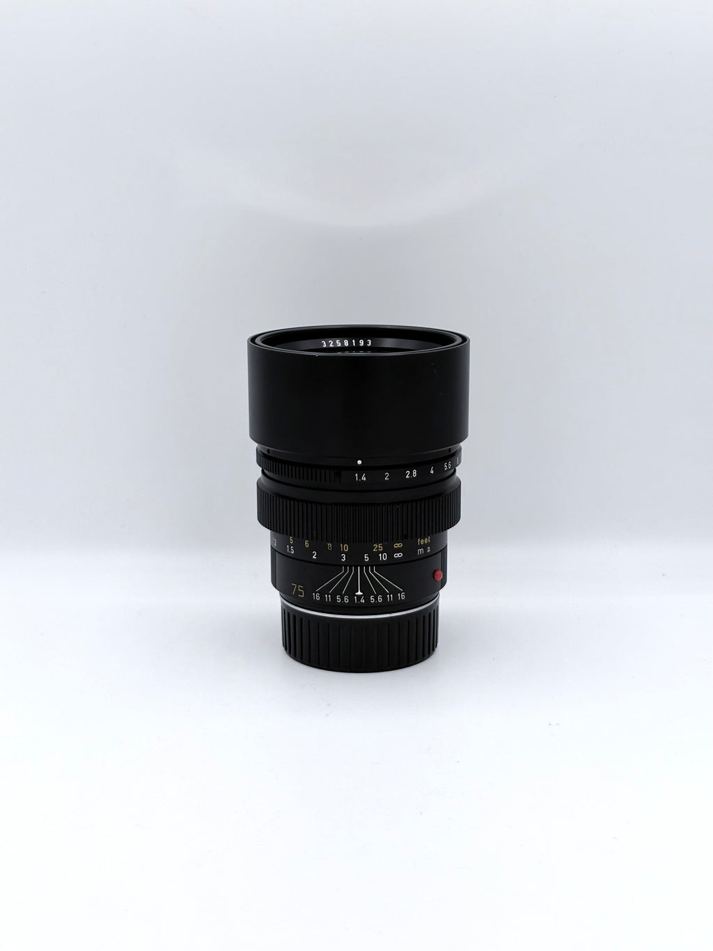Leica SUMMILUX-M 75mm f1.4 SN: 3258193